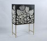 Bone Inlay Bar Cabinet : Protea Bone Inlay Bar Cabinet : Protea