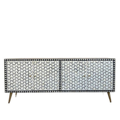 Bone Inlay TV Sideboard : Tri-Square : Charcoal