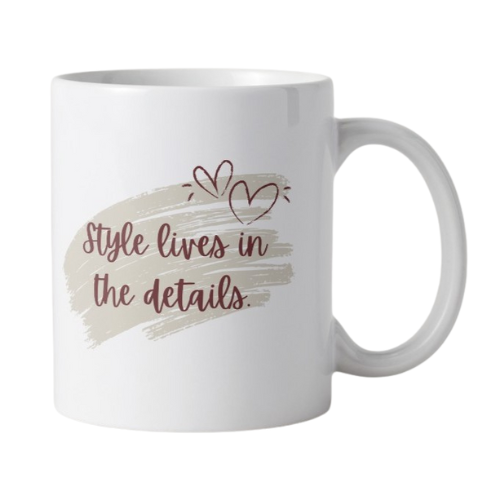 Limited Edition Mahlia Interiors Mug : Style Lives in the Details Limited Edition Mahlia Interiors Mug : Style Lives in the Details