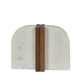 Marble Bookend with Timber Marble Bookend with Timber