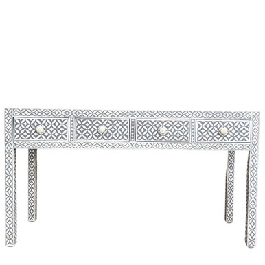 Bone Inlay Console : Starburst : Grey