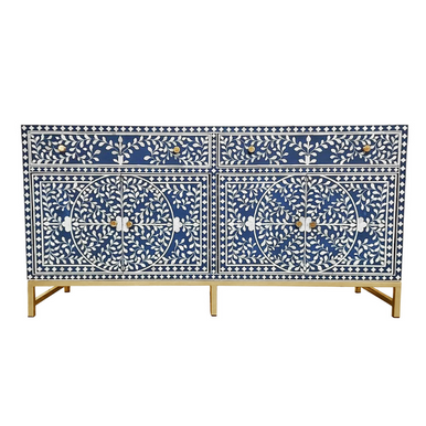 Bone Inlay Sideboard : Liana : Blue