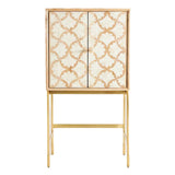 Bone & Timber Inlay Bar Cabinet : Fantail : Natural Bone & Timber Inlay Bar Cabinet : Fantail : Natural