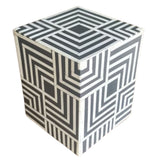 Bone Inlay Side Table : 3D : Grey Bone Inlay Side Table : 3D : Grey