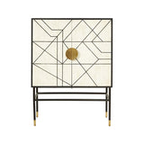 Bone Inlay Bar Cabinet : Abstract Bone Inlay Bar Cabinet : Abstract