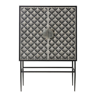 Bone Inlay Bar Cabinet : Staccato