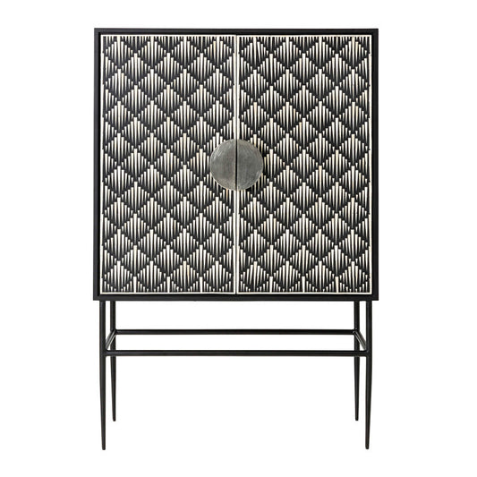 Bone Inlay Bar Cabinet : Staccato