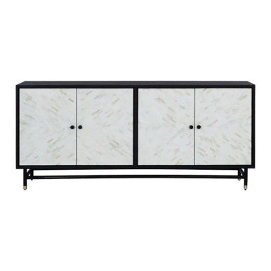Bone Inlay Buffet in Black and White