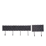 Bone Inlay Small Wall Hook : Abela : Black Bone Inlay Small Wall Hook : Abela : Black