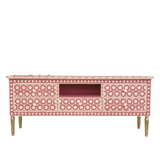 Bone Inlay TV Sideboard : Hexafloral Bone Inlay TV Sideboard : Hexafloral