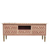 Bone Inlay TV Sideboard : Hexafloral Bone Inlay TV Sideboard : Hexafloral