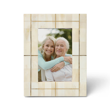 Brass & Bone Inlay Picture Frame (4 x 6) : Natural