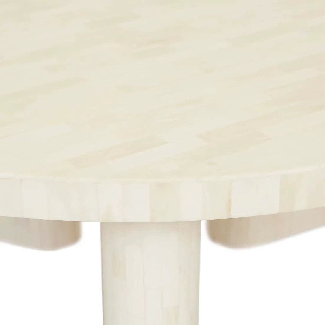 Bone Inlay Round Coffee Table : Brickwork : Natural Bone Inlay Round Coffee Table : Brickwork : Natural