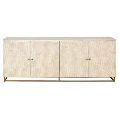 Bone & White Wash Interwoven Sideboard