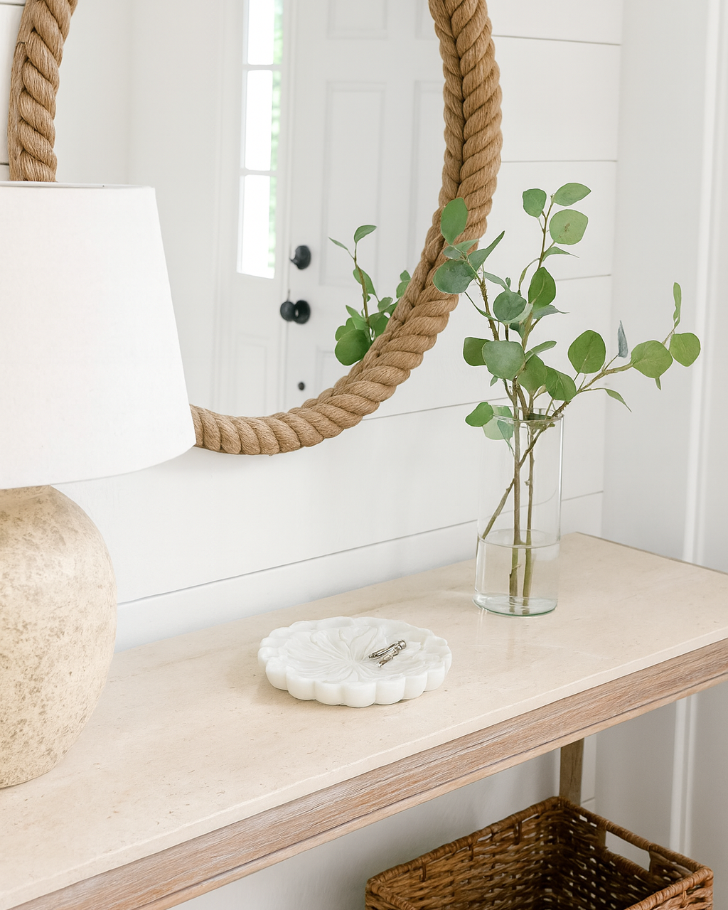 Marble Bowl : Gerbera : White Marble Bowl : Gerbera : White