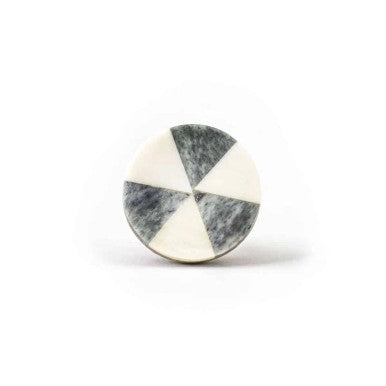 Bone Dresser Knob : Triplet : Grey