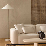 Sentinel Floor Lamp : White Marble Base Sentinel Floor Lamp : White Marble Base