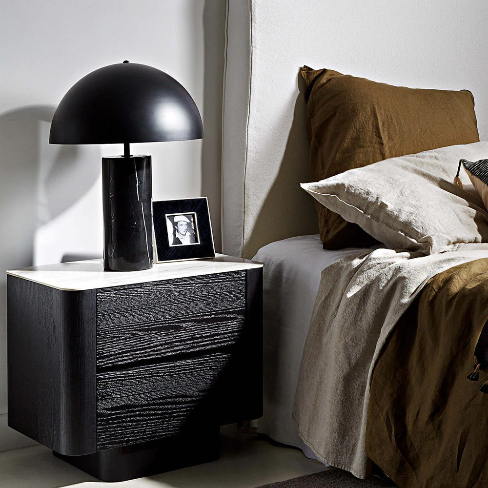 Marble Table Lamp : Black Marble Table Lamp : Black