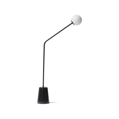 Sleek Floor Lamp : Black Marble Base