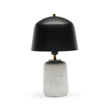 Marble Lamp with Matte Metal Shade Marble Lamp with Matte Metal Shade