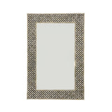 Bone Inlay Rectangle Mirror : Starburst : Black Bone Inlay Rectangle Mirror : Starburst : Black
