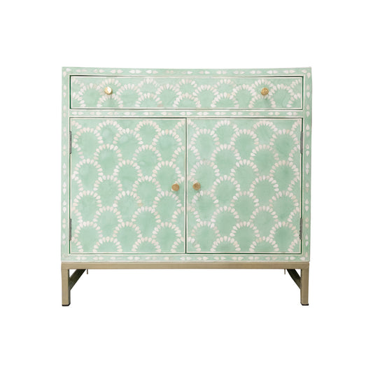 Bone Inlay 2 Door Buffet : Fan : Green