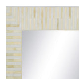 Bone Inlay Floor Mirror : Stripe : Natural Bone Inlay Floor Mirror : Stripe : Natural