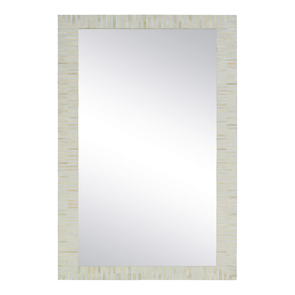 Bone Inlay Floor Mirror : Stripe : Natural Bone Inlay Floor Mirror : Stripe : Natural