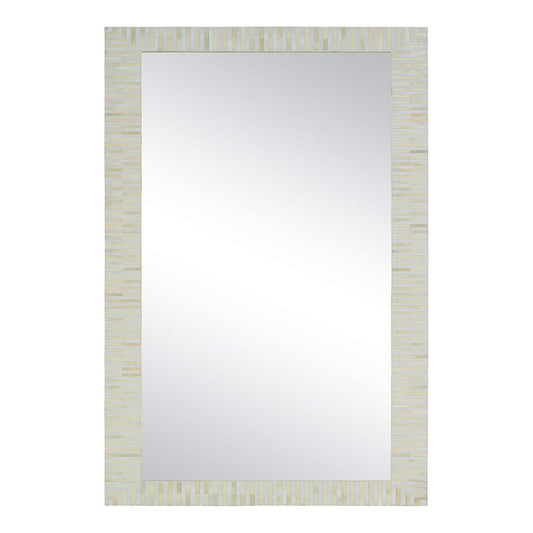 Bone Inlay Floor Mirror : Stripe : Natural
