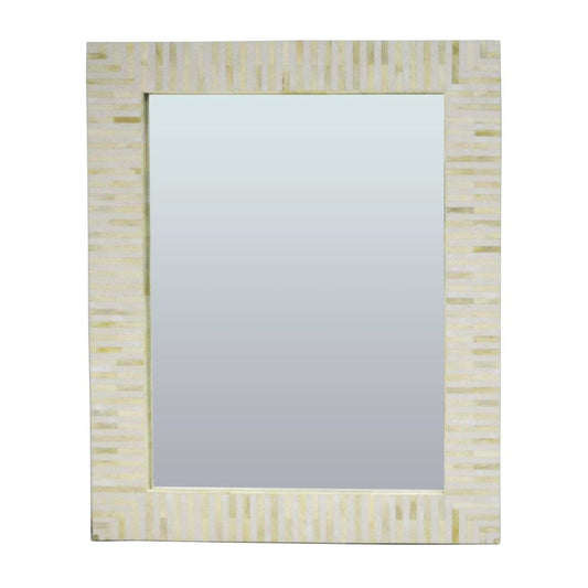 Bone Inlay Wall Mirror : Stripe : Natural