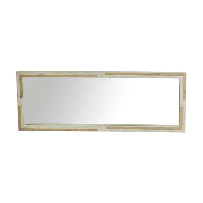 Bone Inlay Tall Mirror : Natural & White Bone Inlay Tall Mirror : Natural & White