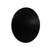 Bone Inlay Round Mirror : Black & White Bone Inlay Round Mirror : Black & White
