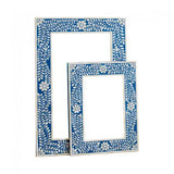 Bone Inlay Rectangular Mirror : Indigo Bone Inlay Rectangular Mirror : Indigo