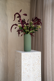 Mother of Pearl Inlay Plinth : Floral : White Mother of Pearl Inlay Plinth : Floral : White