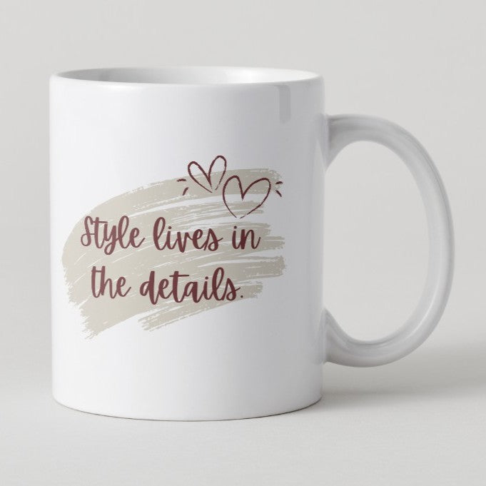 Limited Edition Mahlia Interiors Mug : Style Lives in the Details Limited Edition Mahlia Interiors Mug : Style Lives in the Details