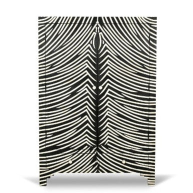 Bone Inlay Robe : Zebra