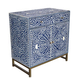 Bone Inlay Cabinet : Liana : Indigo Bone Inlay Cabinet : Liana : Indigo
