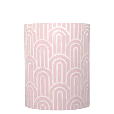 Bone Inlay Side Table : Arches : Pink