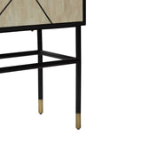 Bone Inlay Bar Cabinet : Abstract Bone Inlay Bar Cabinet : Abstract