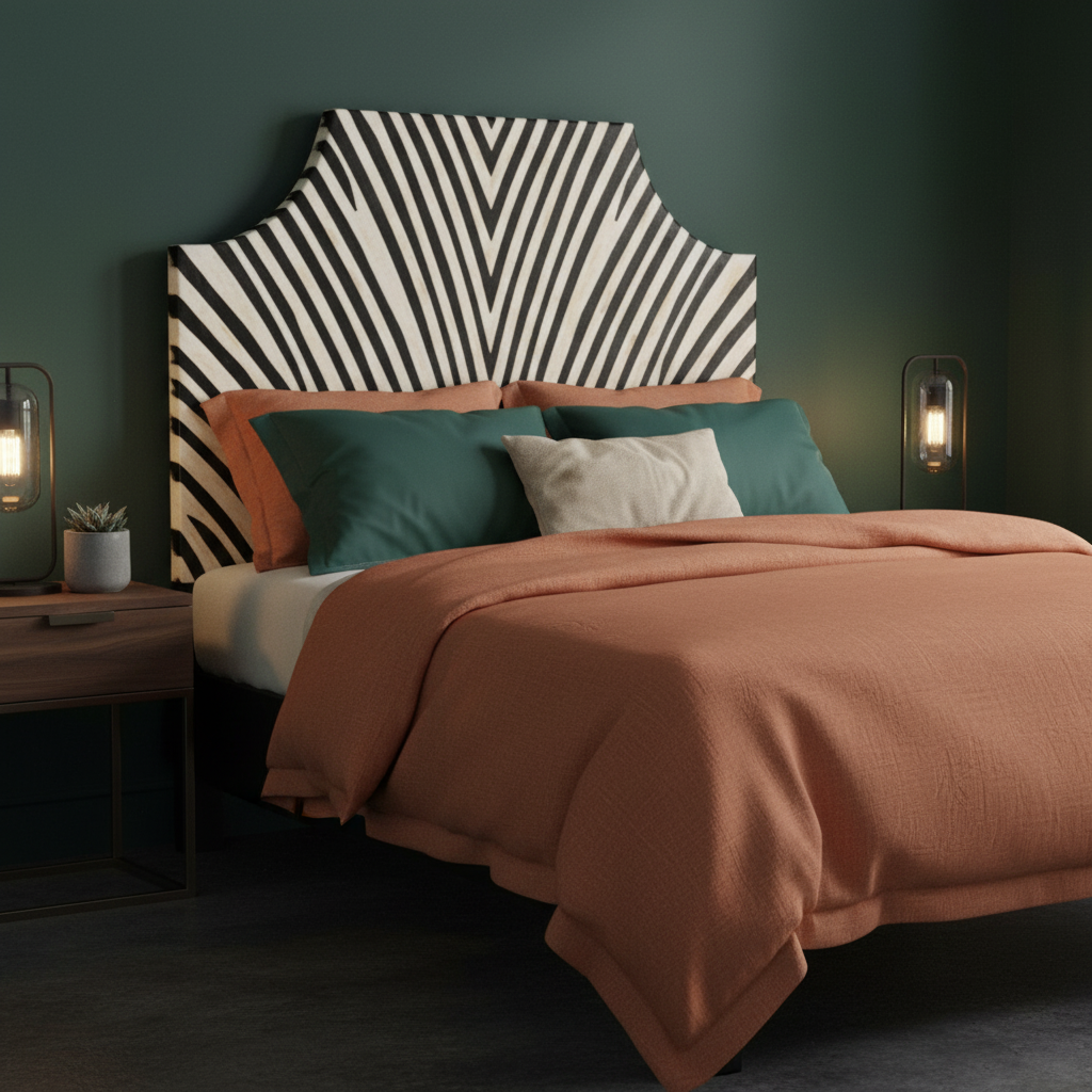 Contemporary Statement Furniture : Bone Inlay Bedhead In Zebra Design ...