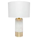 Marble Lamp with Brass Base Marble Lamp with Brass Base