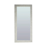 Bone Inlay Floor Mirror : Stripe : Grey Bone Inlay Floor Mirror : Stripe : Grey