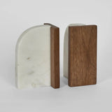 Marble Bookend with Timber Marble Bookend with Timber