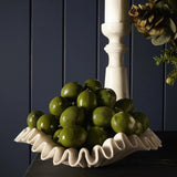 Marble Bowl : Lehriya : White Marble Bowl : Lehriya : White