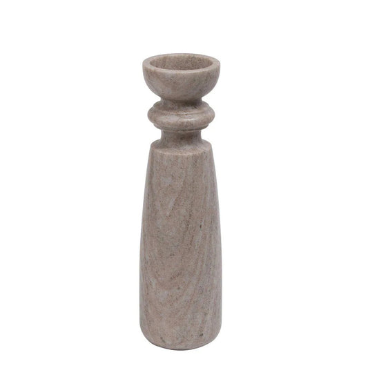Marble Candlestick : Milana : Mocha