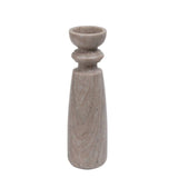 Marble Candlestick : Milana : Mocha Marble Candlestick : Milana : Mocha
