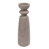 Marble Candlestick : Milana : Mocha Marble Candlestick : Milana : Mocha