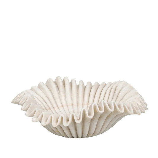 Marble Bowl : Lehriya : White