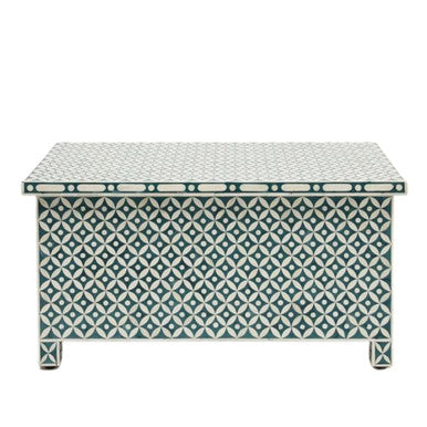 Bone Inlay Storage Chest / Blanket Box