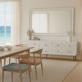 Mother of Pearl Inlay TV Sideboard : Liana : White